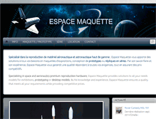 Tablet Screenshot of espace-maquette.com